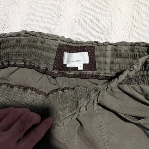 Anthropologie Linen Blend Green Skirt Size S - Picture 3 of 5